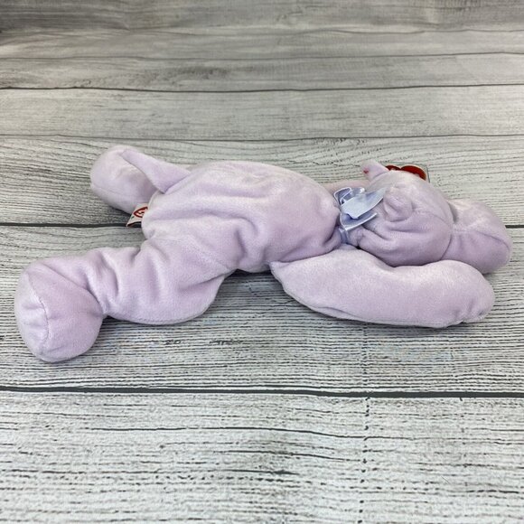 TUBBY 1996 TY Pillow Pals Lavender Hippo Soft Plush 15” Kids Stuffed Animal Toy - Picture 5 of 13